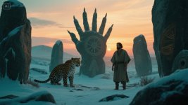 jimeng-2025-05-13-140-Элементы_  Фон_ мегалиты на закате, таинственный ландшафт.  Центр_ шест...jpeg