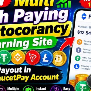 New Multi Crypto Earning Site 2026 ð | FaucetPay Payout | Free Crypto Faucet