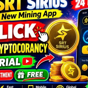 SRT Sirius New Mining App Tutorial 🚀 1 Click Crypto Earning 24 Hours | No Investment Free Mining